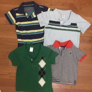 Four boys polo shirts size 2T
